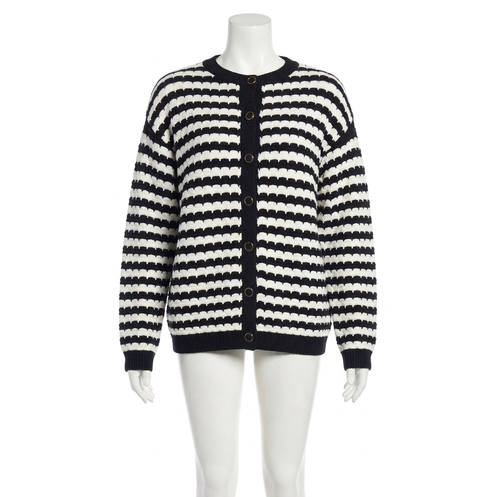 NEW SHOW ME YOUR MUMU inez cardigan in black/ white
